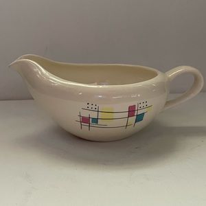 Vintage Salem Mardi Gras gravy boat 60’s abstract design